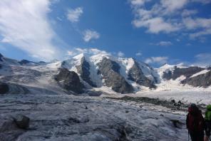 Auf dem Weg zum Piz Bernina