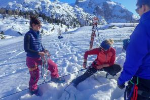 Alpenverein Traunstein - Skihochtourenkurs mit Spaltenbergung ©F. Mittermaier